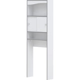 Temahome Surf Toilet Storage Cabinet | White/Aluminium Grey