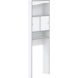 Temahome Surf Toilet Storage Cabinet | White/Aluminium Grey