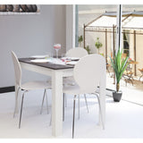 Symbiosis Nice Dining Table | White / Concrete