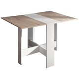 Symbiosis Papillon Foldable Table | White / Natural Oak