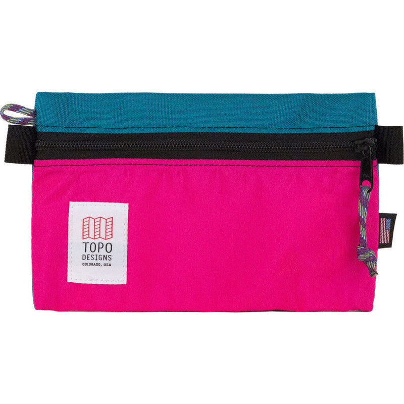 Topo Designs Small Accessory Bag | Turquoise/Pink TDABF17TQ/PK