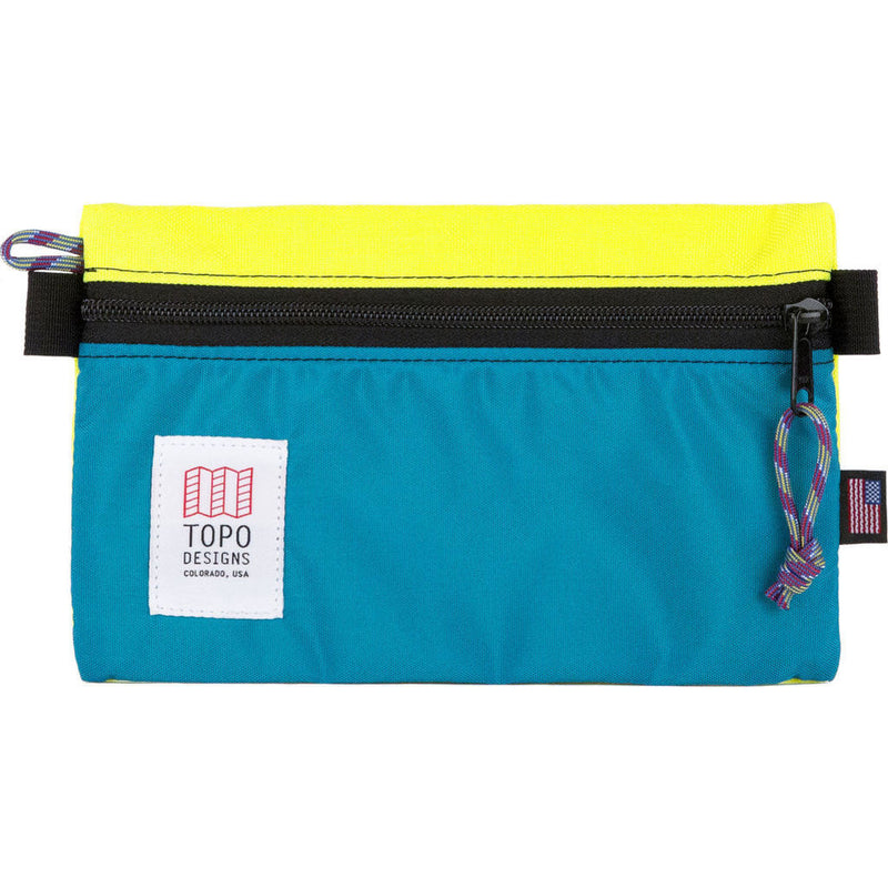 Topo Designs Small Accessory Bag | Yellow/Turquoise TDABF17BY/TQ