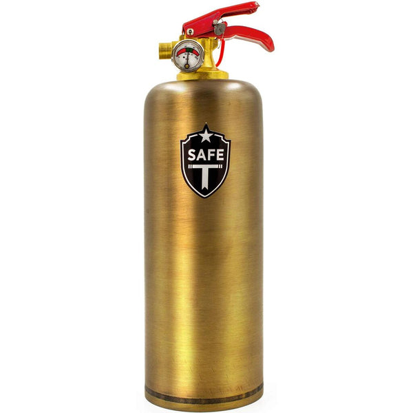 Safe-T Designer Fire Extinguisher | Old Brass
