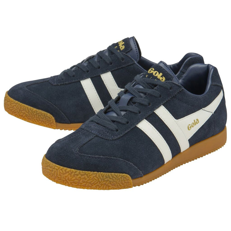 Gola Women's Harrier Suede Trainers Sneakers | Navy/White