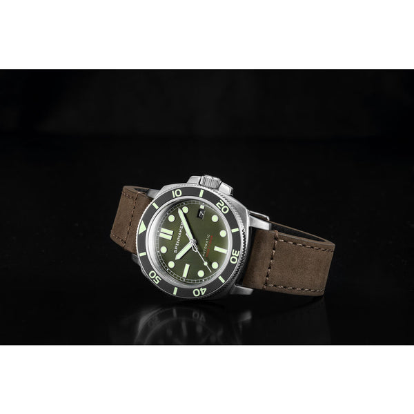 Spinnaker Hull SP-5088-03 Automatic Watch | Dark Green/Brown