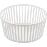 Yamazaki Tower Striped Steel Fruit Basket | Tall