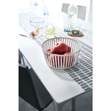 Yamazaki Tower Striped Steel Fruit Basket | Tall