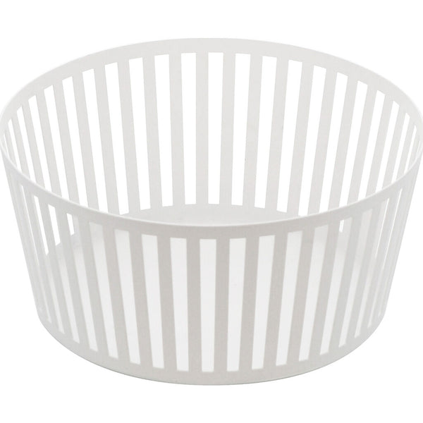 Yamazaki Tower Striped Steel Fruit Basket | Tall