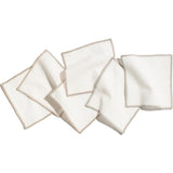 Zestt Monterey Set of 6 Organic Cotton Cocktail Squares | Fog