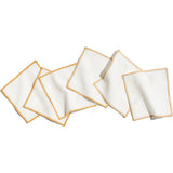 Zestt Monterey Set of 6 Organic Cotton Cocktail Squares | Citron