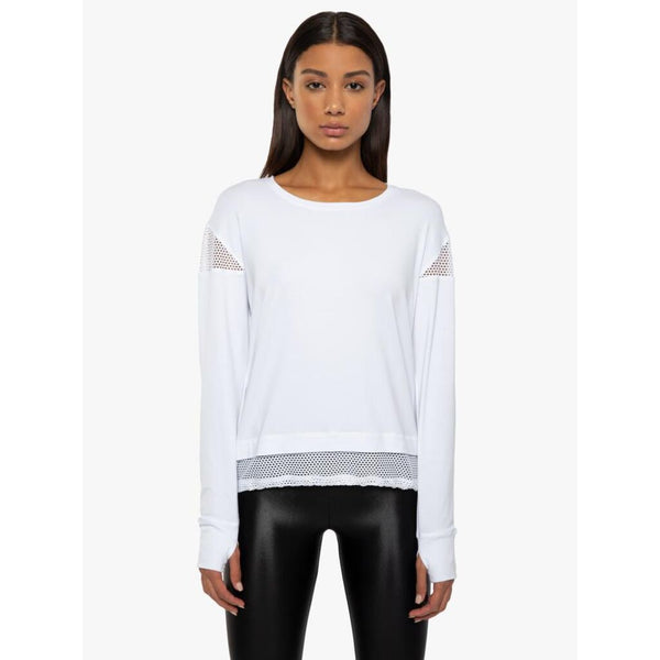 Koral Pasto Brisa Long Sleeve Top | White