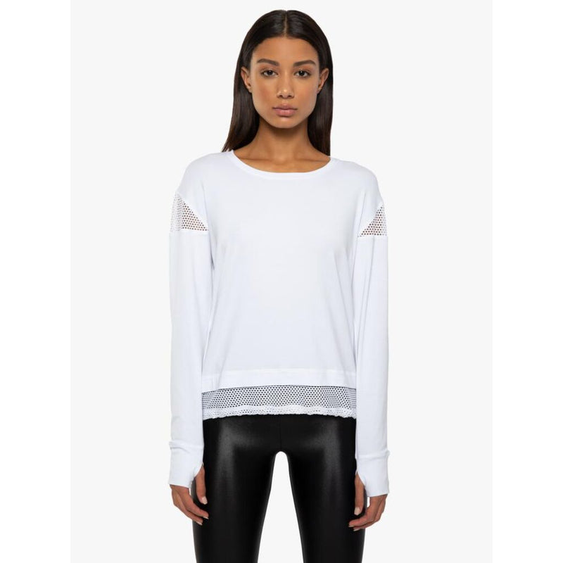 Koral Pasto Brisa Long Sleeve Top | White