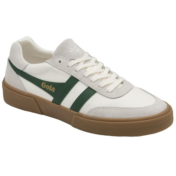 Gola Men's Match Point Trainers Sneakers | Off White/Dark Green/Gum