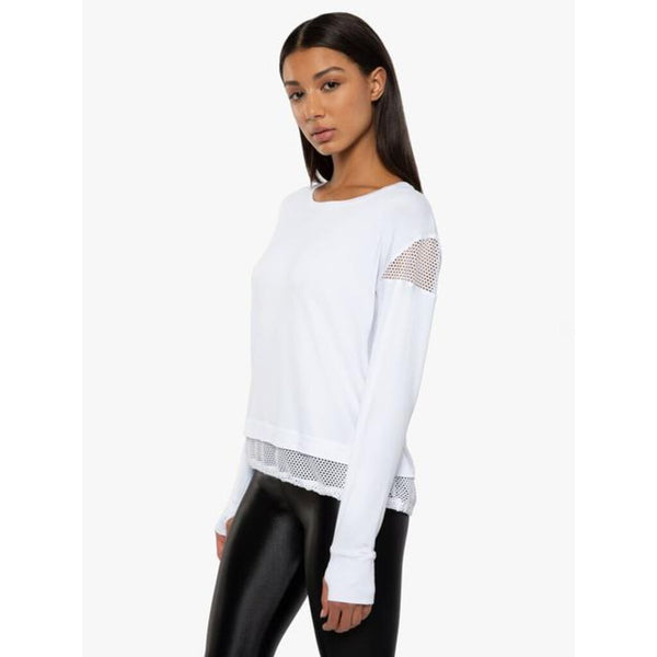 Koral Pasto Brisa Long Sleeve Top | White