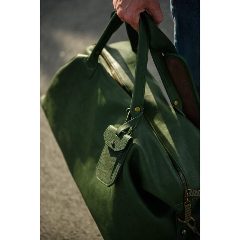 Moore & Giles Benedict Weekend Bag | Seven Hills Emerald 