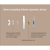 HifiMan HE-R10D Dynamic Version Headphones | Black/Wood