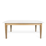 Temahome Niche Dining Table | Pure White/Oak