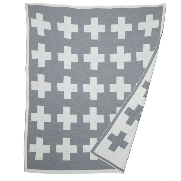 In2green Swiss Cross Split Reversible Eco Throw