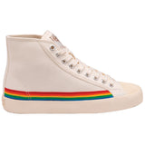 Gola Ladies Coaster High Rainbow Drop Sneaker | Off White/Multi