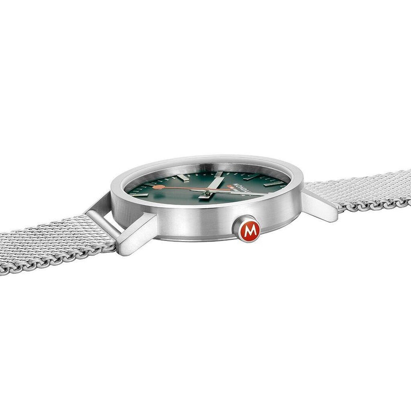 Mondaine Classic 40mm Watch Stainless Steel Brushed