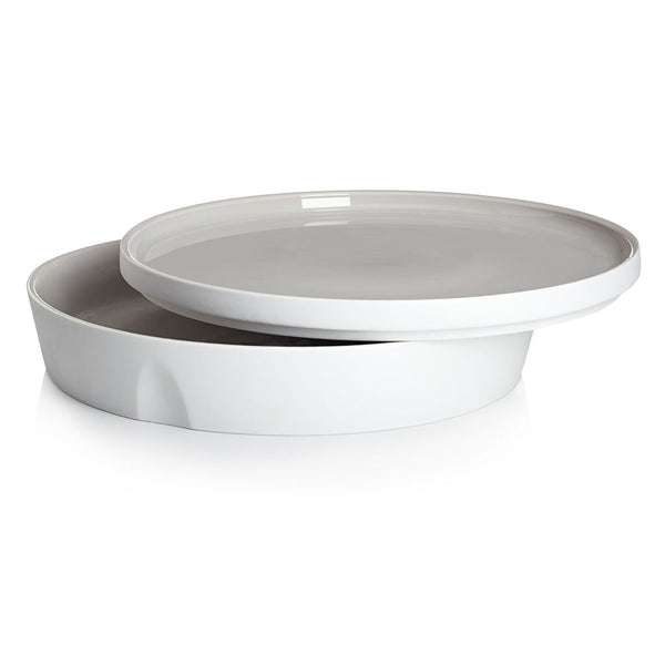 Degrenne L'Econome Starck Porcelain Serving Bowl & Plate | 9.4"