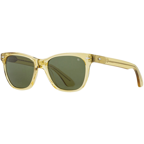 American Optical Eyewear Saratoga Sunglasses | Yellow Crystal/Polarized Green Nylon