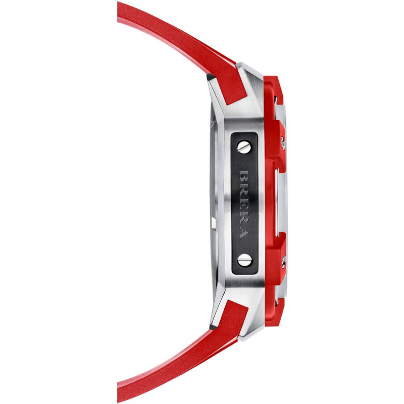 Brera Milano Supersportivo Evo Automatic Watch | Aluminum IP Red/Red Strap
