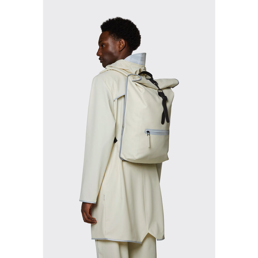 rains rolltop rucksack reflective backpack Rains Waterproof Rolltop Rucksack Reflective – Sportique