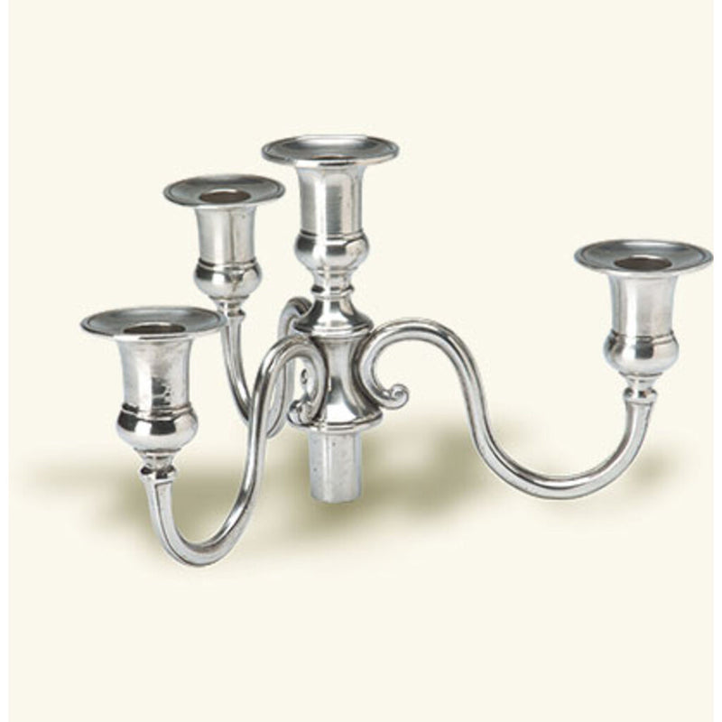 Match 4 Flame Candelabra Arms | Pewter