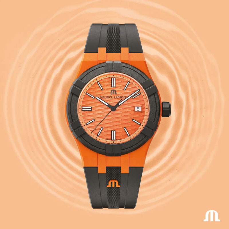 Maurice Lacroix Aikon Tide Watch | Orange/Black