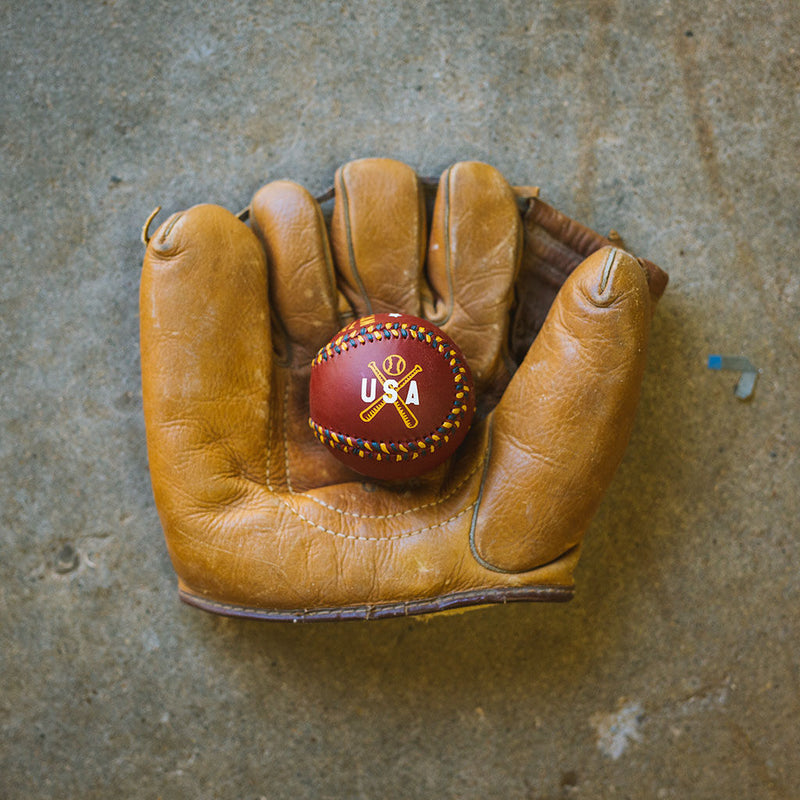 Pillbox Hand Paint Baseballs