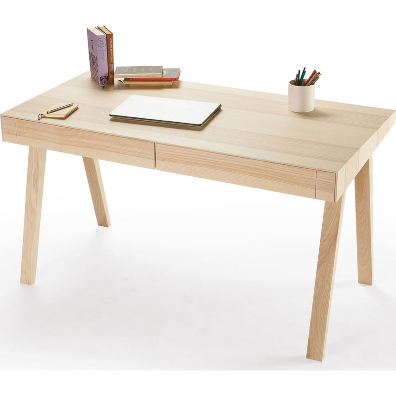 EMKO 4.9 Desk w/ 2 Drawers | Lithuanian Ash-4.9LVAR