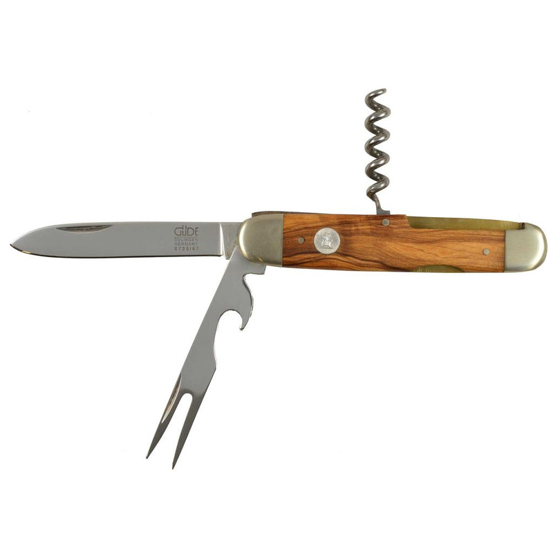 Güde Alpha Olive Pocket Knife and Fork | 2.5"