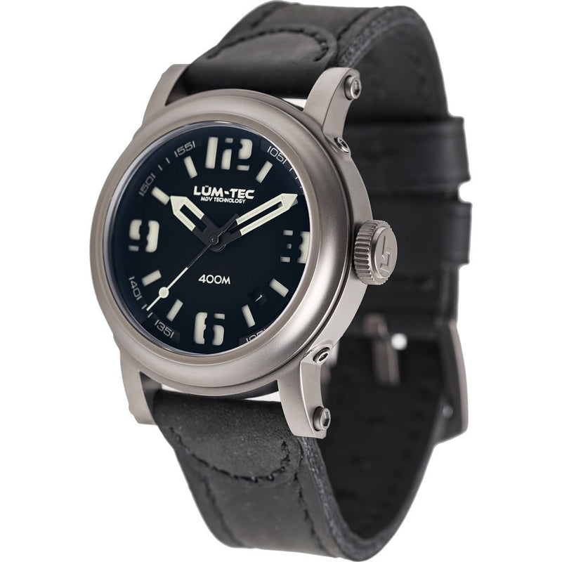 Lum-Tec 400M-1 Abyss Watch | Leather Strap