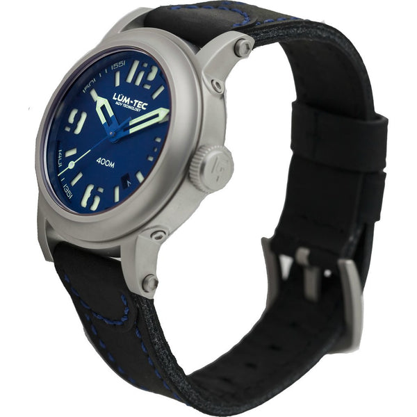 Lum-Tec 400M-2 Abyss Watch | Leather Strap