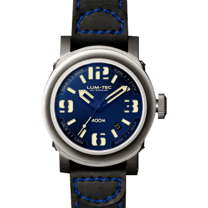 Lum-Tec 400M-2 Abyss Watch | Leather Strap