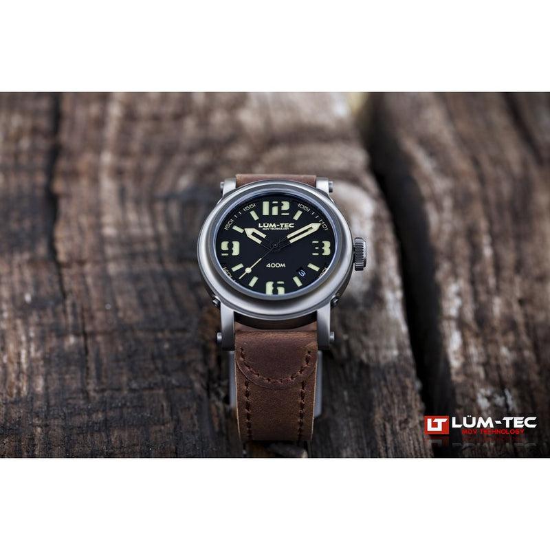 Lum-Tec 400M-3 Abyss Watch | Leather Strap