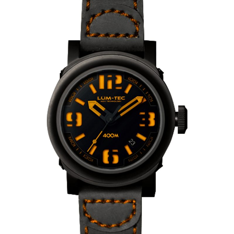 Lum-Tec 400M-4 Abyss Watch | Leather Strap