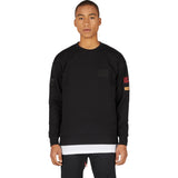 Zanerobe Patch Rugger Men's Crew Sweater | Black- 5066947 _Xxl__402FT