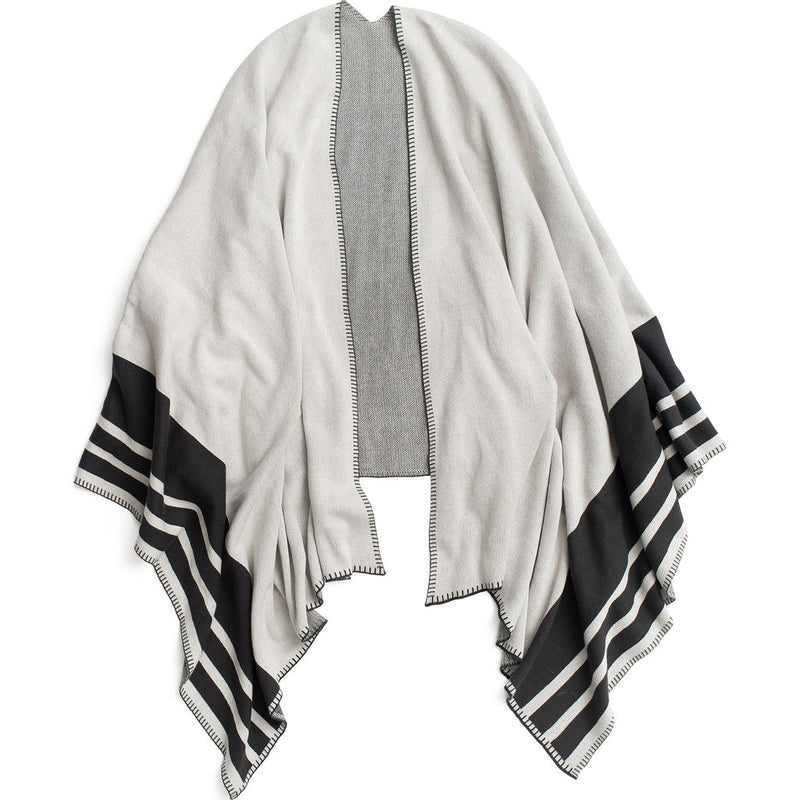 Zestt Henley Organic Cotton Travel Wrap | Champagne & Black
