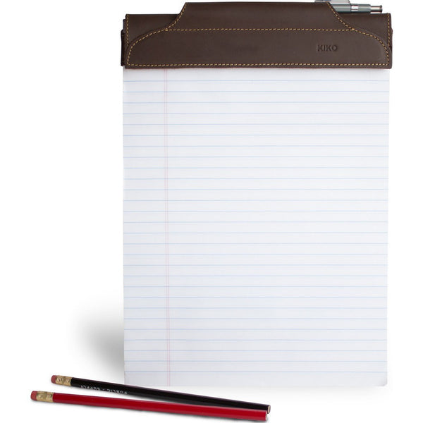 Kiko Leather Notepad Jacket | Brown 408brwn