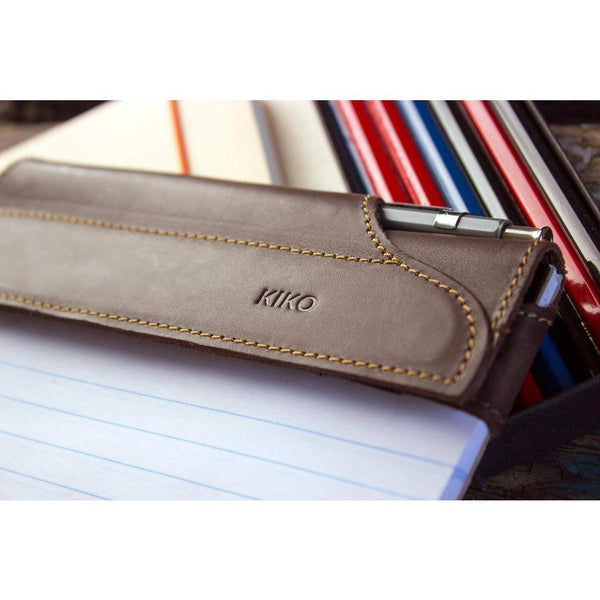 Kiko Leather Notepad Jacket | Brown 408brwn