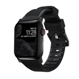 Nomad Rugged Apple Watch Strap | Black FKM Rubber/Black Hardware