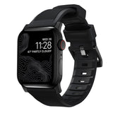 Nomad Rugged Apple Watch Strap | Black FKM Rubber/Black Hardware