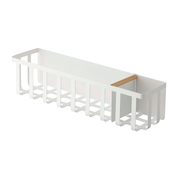 Yamazaki Tosca Magnet Kitchen Storage Basket - White