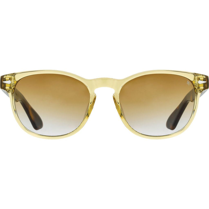 AO Eyewear AO-1004 Sunglasses | 51-18-145 Yellow Crystal Tortoise / Brown Gradient Nylon