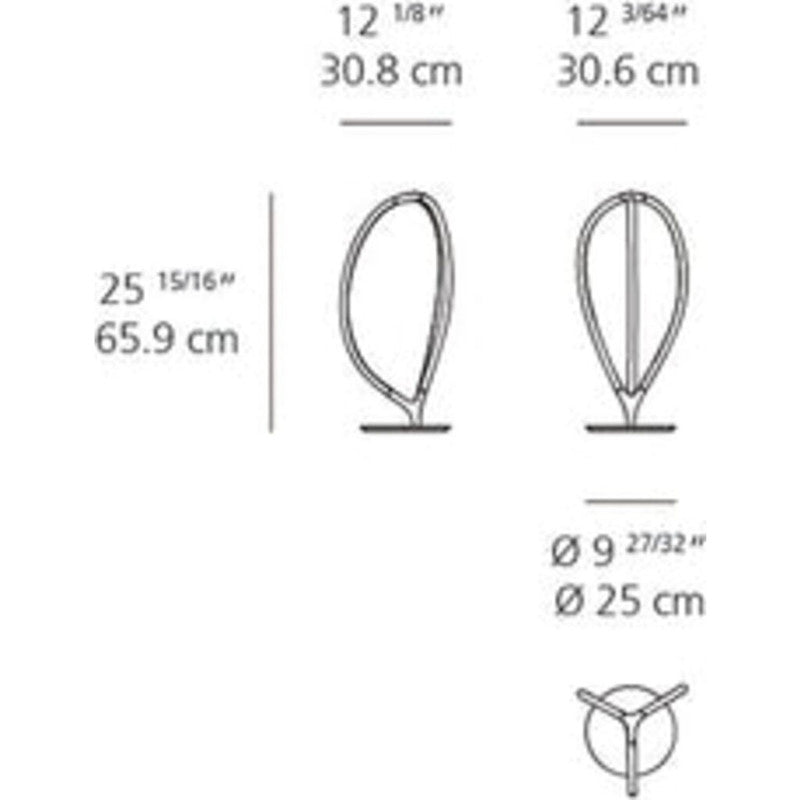 Artemide Arrival Table LED Light | 17W 3000K 90CRI 120-240V Touch Dimmer on Base UL