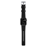 Nomad Rugged Apple Watch Strap | Black FKM Rubber/Silver Hardware