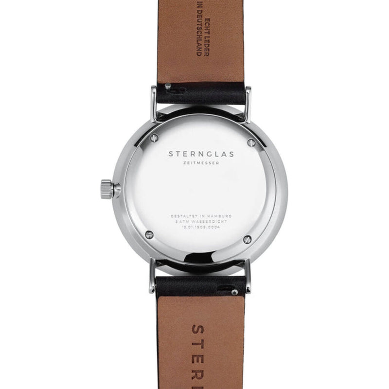 Sternglas NAOS XS Quartz Watch | White Dial / GP Milanaise Strap