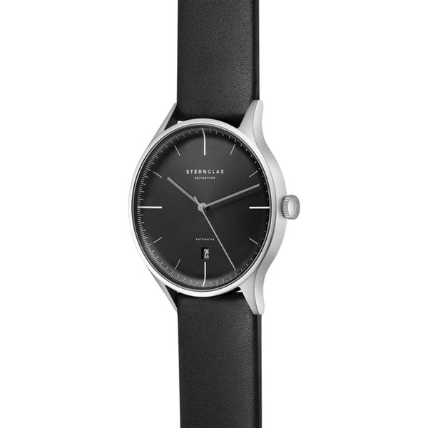 Sternglas Asthet Automatic Watch | Anthracite Dial / Premium Black Strap